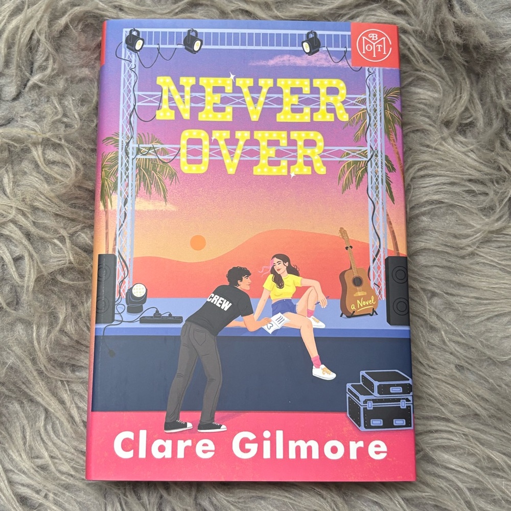 Never Over by Clare Gilmore BOTM book EUC